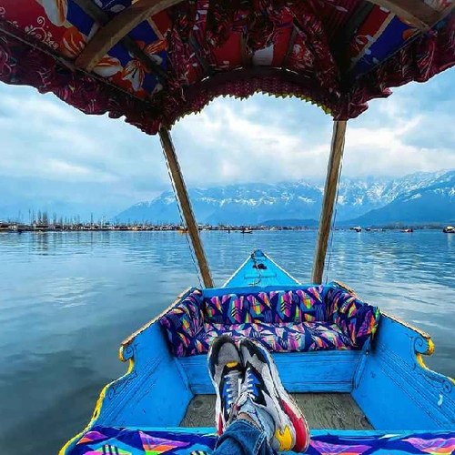 Shikara on Dal Lake, Kashmir