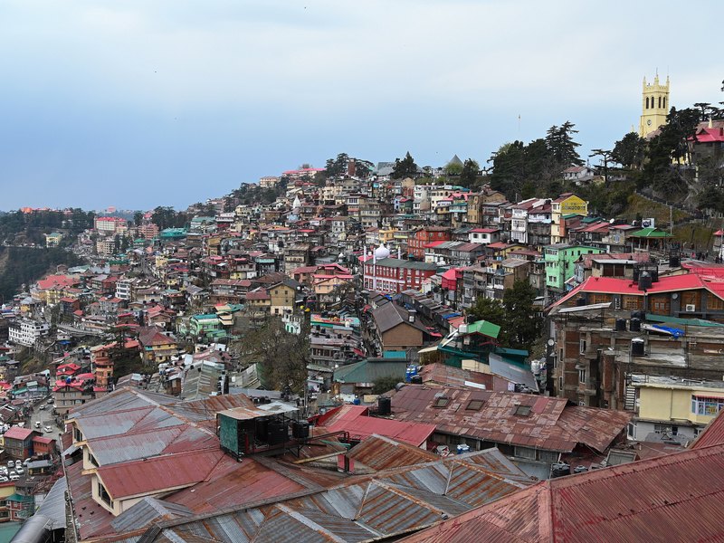 Shimla cityscape, Himachal Pradesh